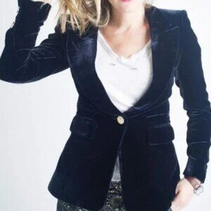 Smythe Velvet Peaked Blazer